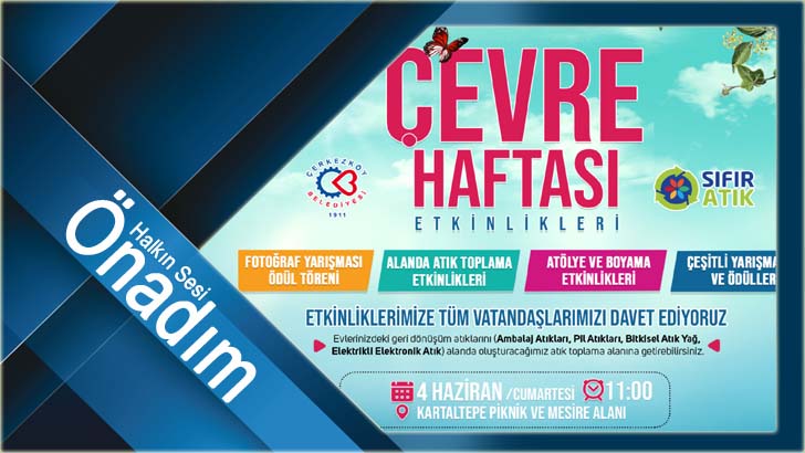 5 Haziran Dünya Çevre Günü Etkinlikler İle Kutlanacak