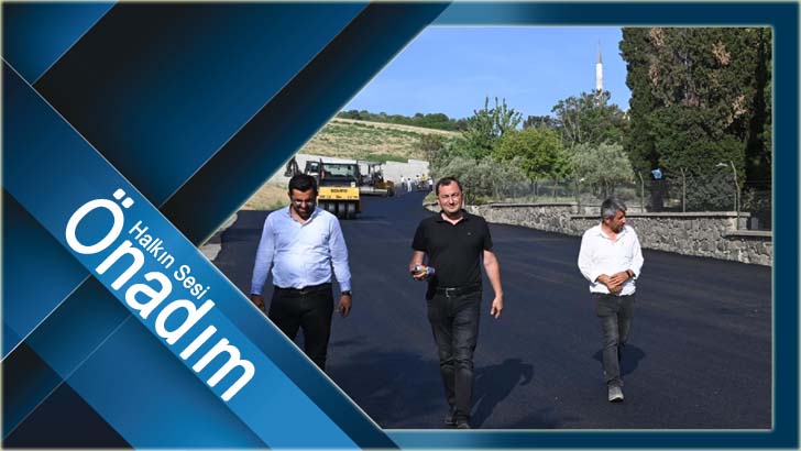 Başkan Yüksel Karlık Caddesi üzerindeki asfalt çalışmalarını denetledi