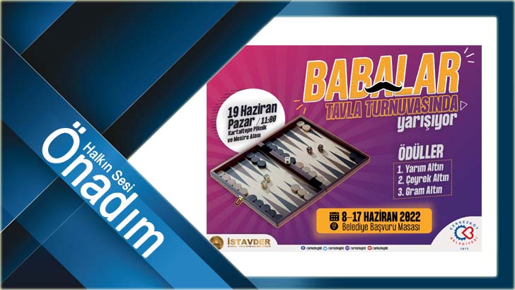 Babalar Günü Tavla Turnuvası Kayıtları Başladı
