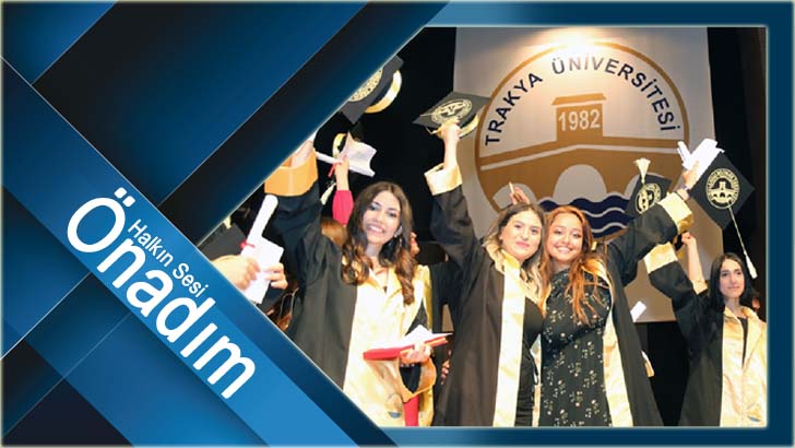 Trakya Üniversitesi Uygulamalı Bilimler Fakültesi öğrencilerinin mezuniyet töreni coşkuyla kutlandı