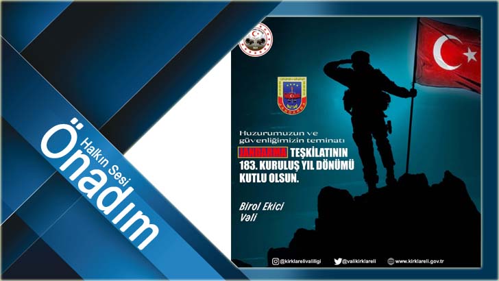Jandarma Teşkilatının 183. Kuruluş Yıl Dönümü