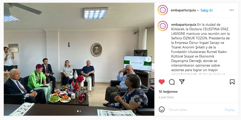 Büyükelçi Valdez, Önadım ziyaretini sosyal medyada paylaştı