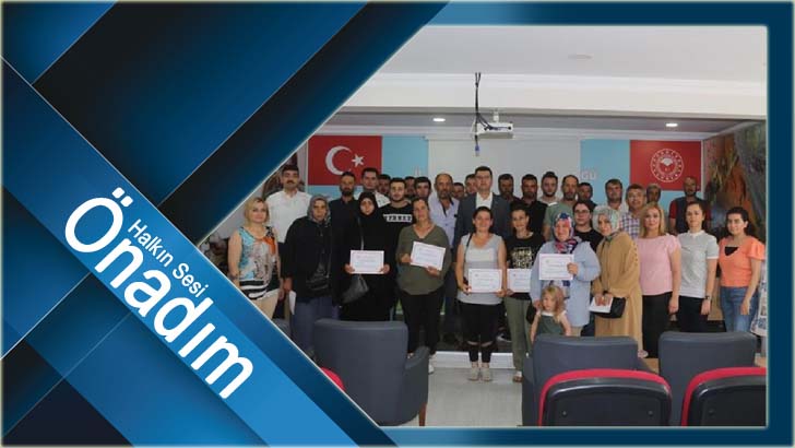 Hayvan Yetiştiriciliği Kursunu tamamlayanlara sertifikaları dağıtıldı