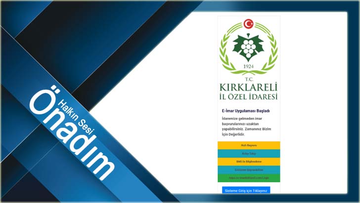 Kırklareli İl Özel İdaresinde e-imar uygulaması başladı