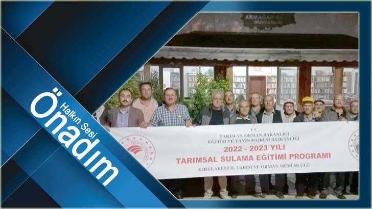 Üreticilere sulama eğitimi