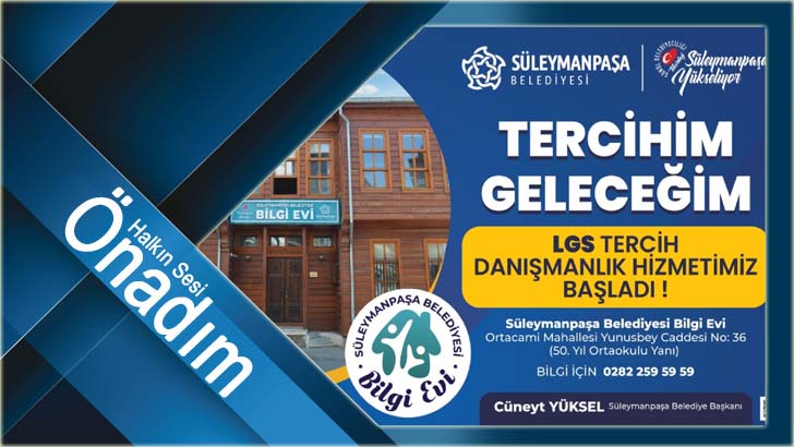 Süleymanpaşa Belediyesinden LGS adaylarına tercih desteği