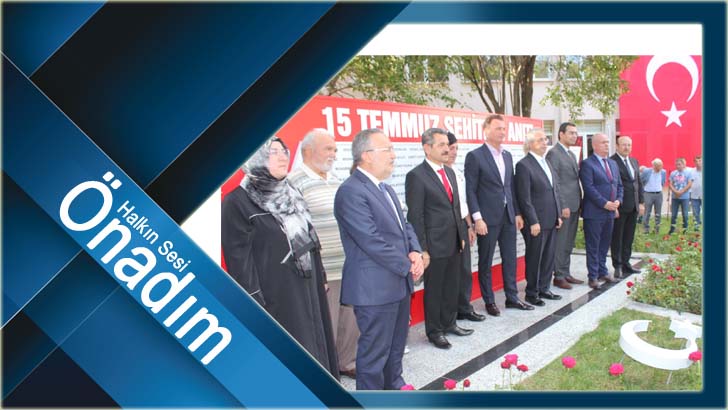 15 Temmuz Şehitler Anıtı törenle açıldı