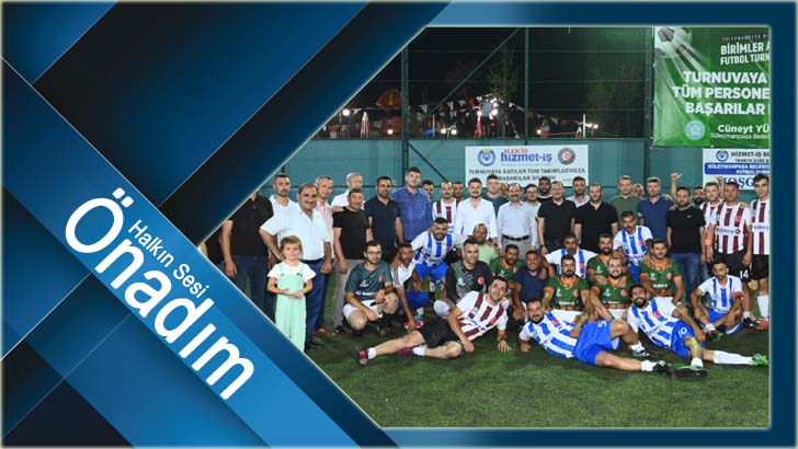 Süleymanpaşa Belediyesi Hizmet İş Birimler Arası Futbol Turnuvası ödül töreni ile sona erdi