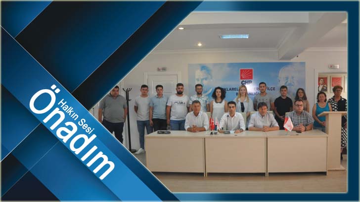 CHP Gençlik Kollarından eş zamanlı açıklama