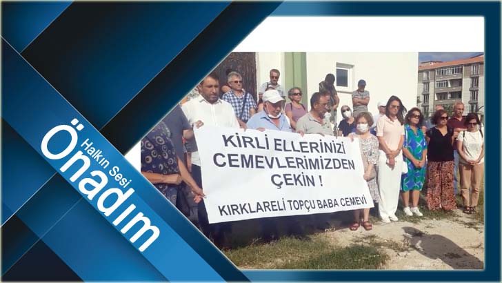 Cemevlerine yapılan saldırılar protesto edildi