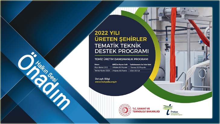 Üreten Şehirler Tematik Teknik Destek Programı Mayıs-Haziran Dönemi Başarılı Projeleri Belirlendi