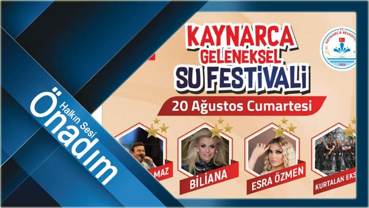 Kaynarca Geleneksel Su Festivali 20 Ağustos’ta başlıyor