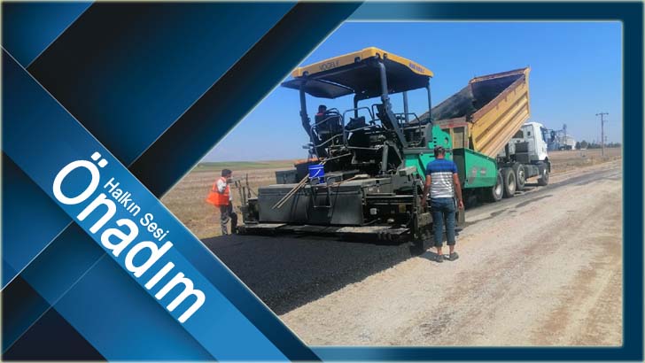 Köylerde asfaltlama çalışmaları devam ediyor