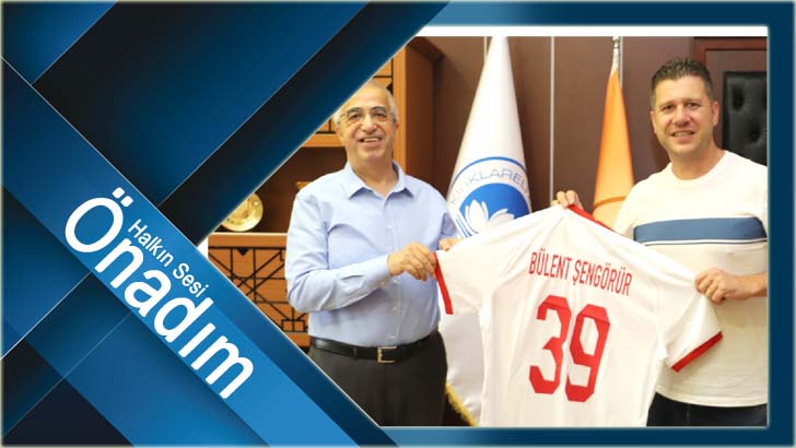 TFF Yönetim Kurulu Üyesi Volkan Can’dan Rektör Şengörür’e ziyaret