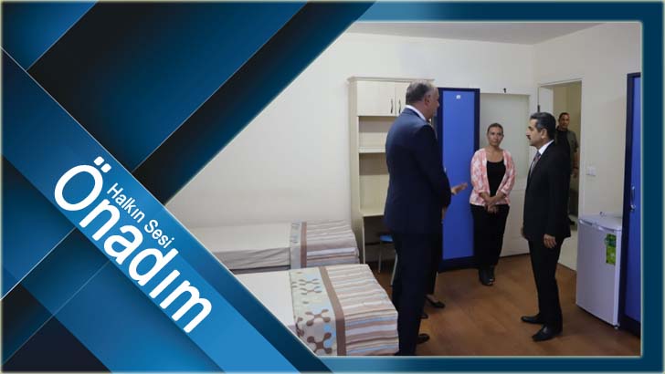 Vali Ekici, KYK Yurtlarında incelemelerde bulundu