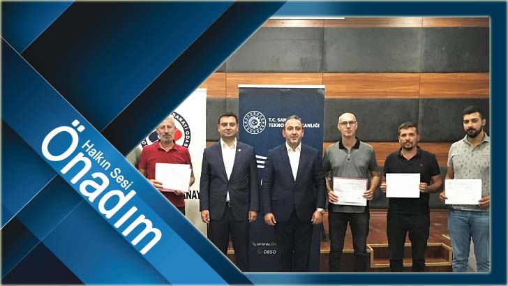 Vinç Operatörlüğü Kursunu Tamamlayan Kursiyerler Sertifikalarını Aldı