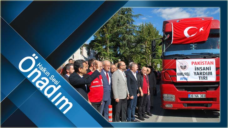 Kırklareli Pakistan’a yardım için 3 milyon 130 bin TL topladı