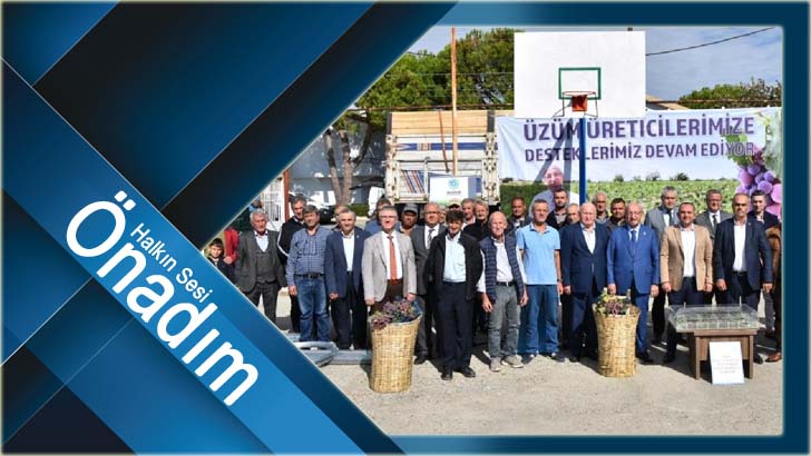 BÜYÜKŞEHİR BELEDİYESİNDEN ÜZÜM ÜRETİCİLERİNE DESTEK