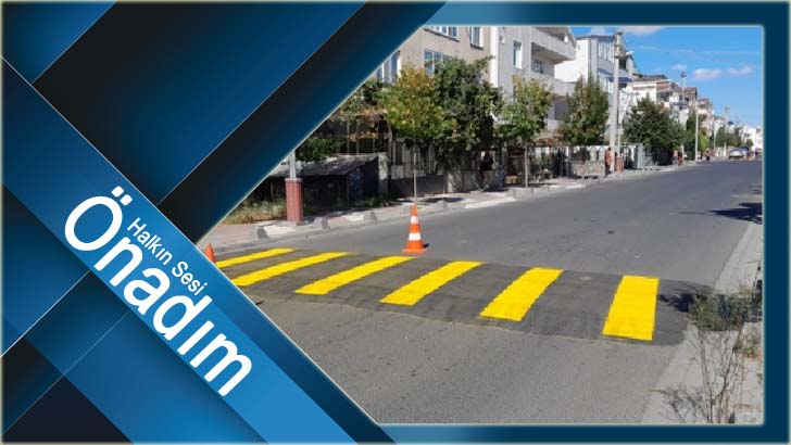 Ergene’de yaya geçitleri boyanıyor