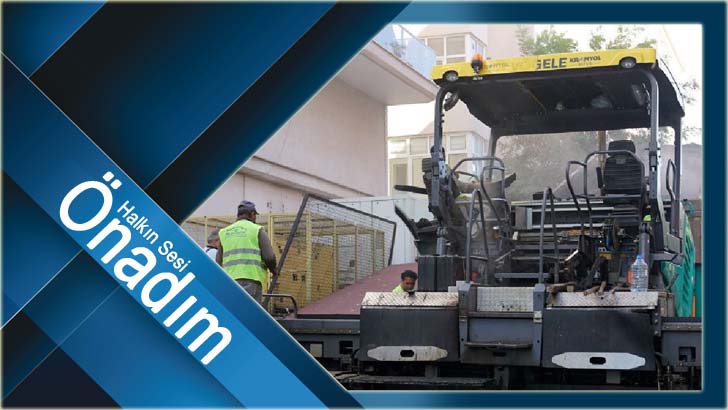 Ekipler asfalt serim çalışmalarına devam ediyor