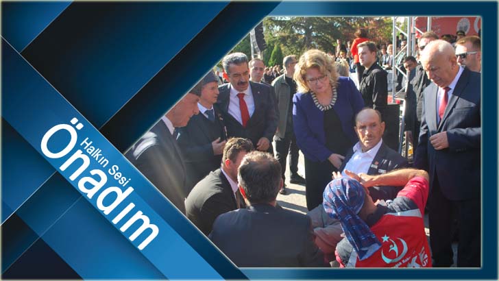 Kıbrıs Gazimiz tören esnasında fenalaştı