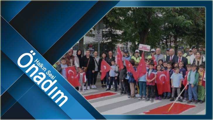 Okul ve yaya geçitleri boyandı