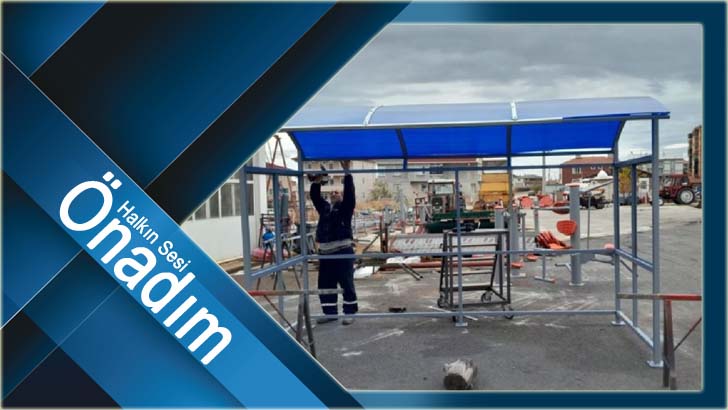 Ergene’de Hasarlı Otobüs Durakları Tamir Ediliyor