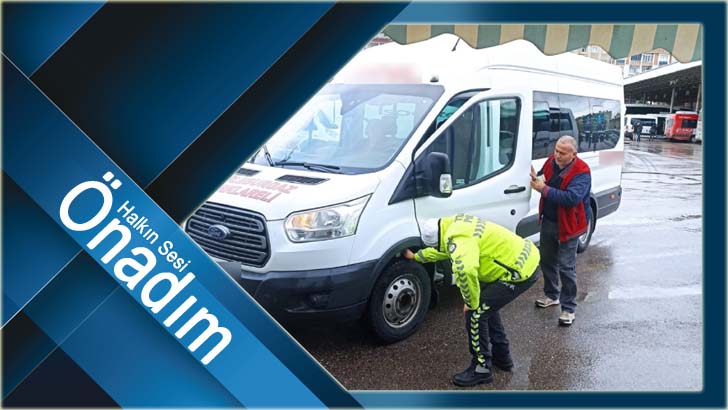 Kış lastiği denetimlerinde 75 araca 41 bin 164 Türk Lirası trafik cezası uygulandı