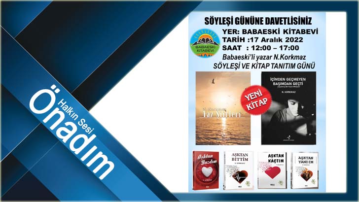 Babaeskili Yazar Nurettin Korkmaz’dan Söyleşi ve Tanışma Etkinliği
