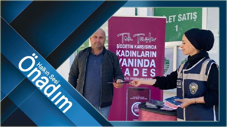 2022 yılında şiddete karşı 12 bin 292 broşür dağıtıldı