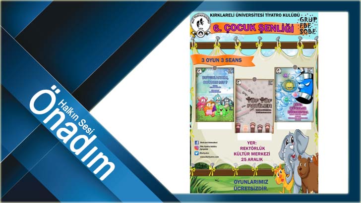 KLÜ Tiyatro Kulübü öğrencileri şimdi de çocuklar için sahnede