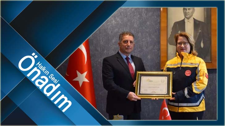 İl Sağlık Müdürlüğü’ne finalist katılım belgesi