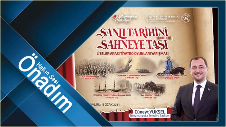 Şanlı Tarihini Sahneye Taşı Liselerarası Tiyatro Yarışması başvuruları başladı
