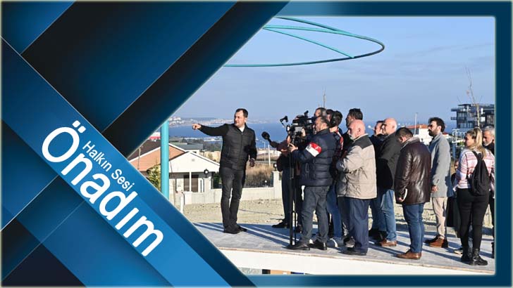 Başkan Yüksel devam eden projeleri basın mensupları ile birlikte gezdi