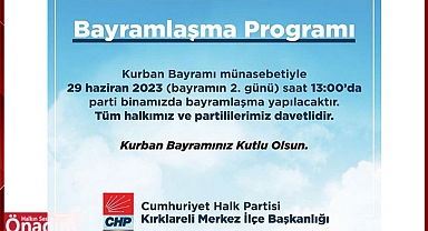 CHP Vatandaşlar İle Bayramlaşıyor