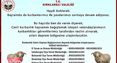 Kurbanlık Bağışı ile Yaralar Sarılıyor