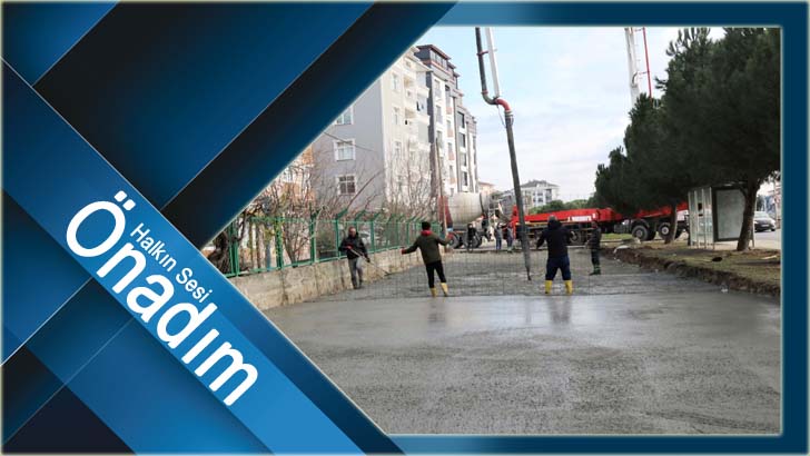 Çerkezköy'de yol çalışmaları devam ediyor