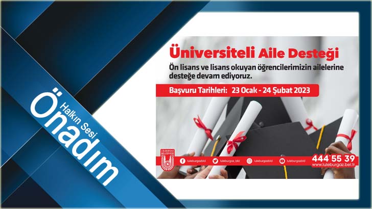“Üniversiteli Aile Desteği başvuruları başlıyor”