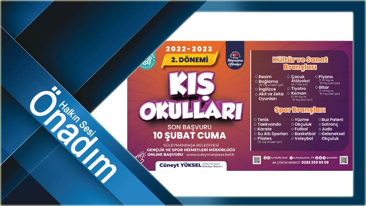 Kış Okulu ikinci dönem kayıtları başladı