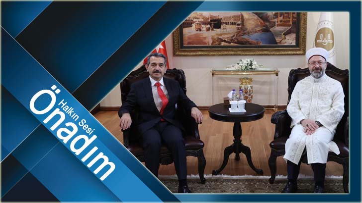 Vali Birol Ekici Diyanet İşler Başkanı Erbaş’ı ziyaret etti
