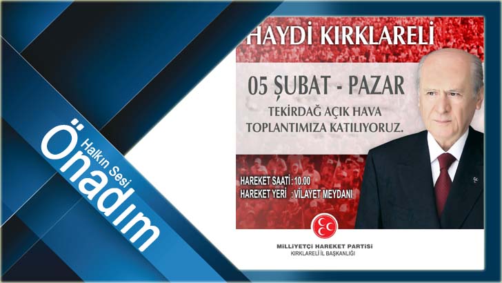 MHP Teşkilatları Tekirdağ’da toplanıyor