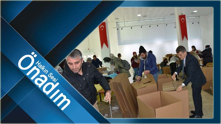 Tekirdağ Namık Kemal Üniversitesi Depremzedelerin yanında