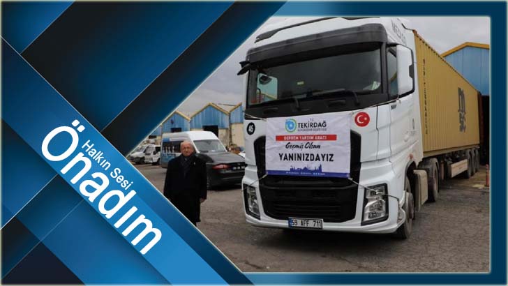 TEKİRDAĞ BÜYÜKŞEHİR BELEDİYESİ DEPREMZEDELERE DAYANIŞMA ELİNİ UZATMAYA DEVAM EDİYOR