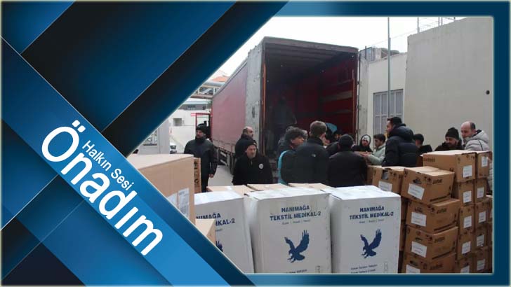 Sağlık yardımları bölgeye ulaştırıldı