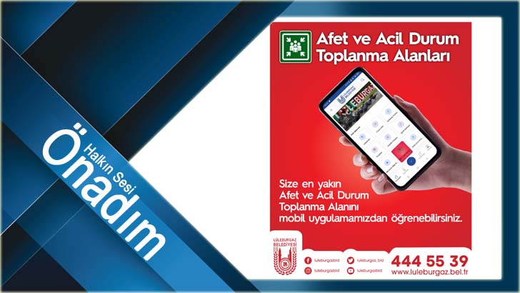 Toplanma alanları cebinizde!