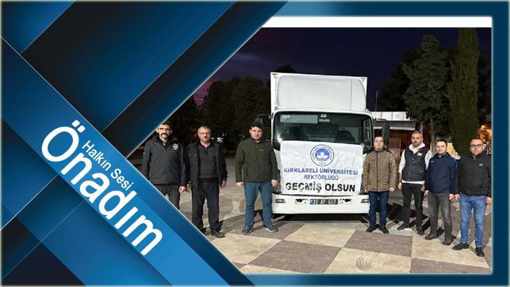 Kırklareli Üniversitesinin Üçüncü Yardım Aracı Yola Çıktı