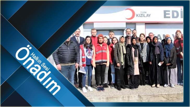 Trakya Üniversitesinin Uluslararası Öğrencilerinden Kan Bağışı