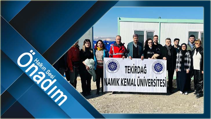 NKÜ Sağlık Ekibi Adıyaman’da Depremzede Vatandaşlara Hizmet Vermeye Başladı
