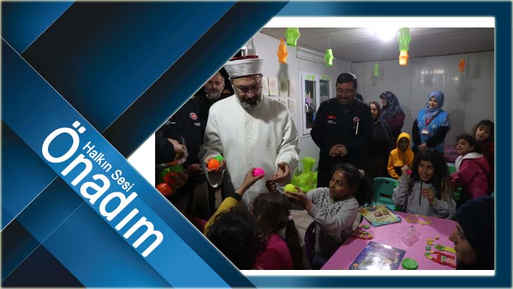 Diyanet İşleri Başkanı Erbaş, deprem bölgesinde
