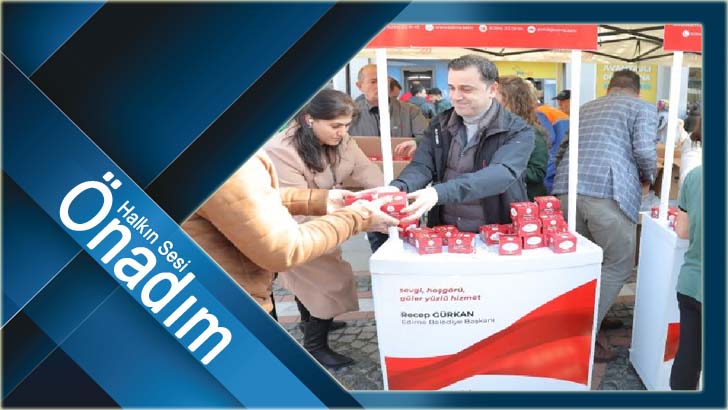 EDİRNE BELEDİYESİ’NDEN KANDİL SİMİDİ İKRAMI